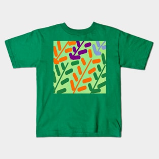 Colorful Leaves Pattern Kids T-Shirt